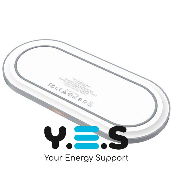 Бездротова зарядна станція Hoco CW24 3 in 1 Fast Charger White