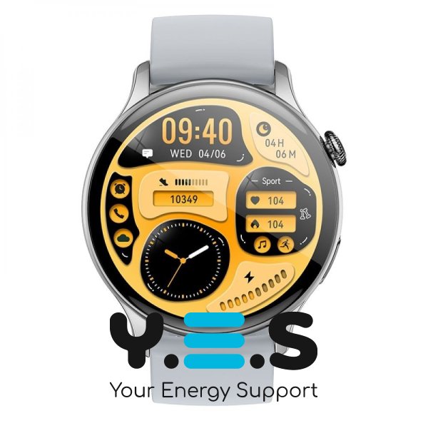 Смарт-годинник Hoco Y10 Pro AMOLED Smart watch | Track, HeartRate, IP68 | Silver