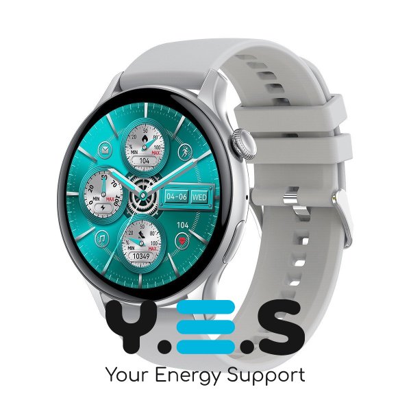 Смарт-годинник Hoco Y10 Pro AMOLED Smart watch | Track, HeartRate, IP68 | Silver