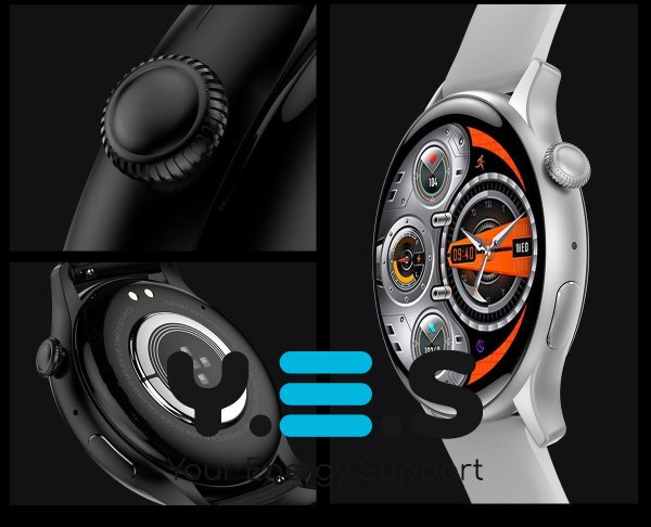 Смарт-годинник Hoco Y10 Pro AMOLED Smart watch | Track, HeartRate, IP68 | Silver