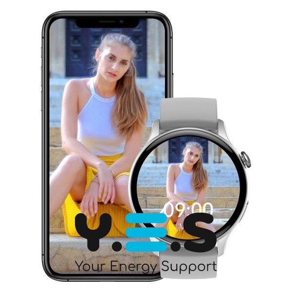 Смарт-годинник Hoco Y10 Pro AMOLED Smart watch | Track, HeartRate, IP68 | Silver