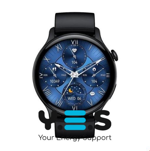 Смарт-годинник AMOLED Smart Watch Track HeartRate Black IP68 Hoco Y10 Pro