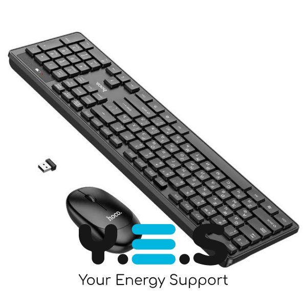 Hoco GM17 Бездротова клавіатура + миша набір English + Українська  version