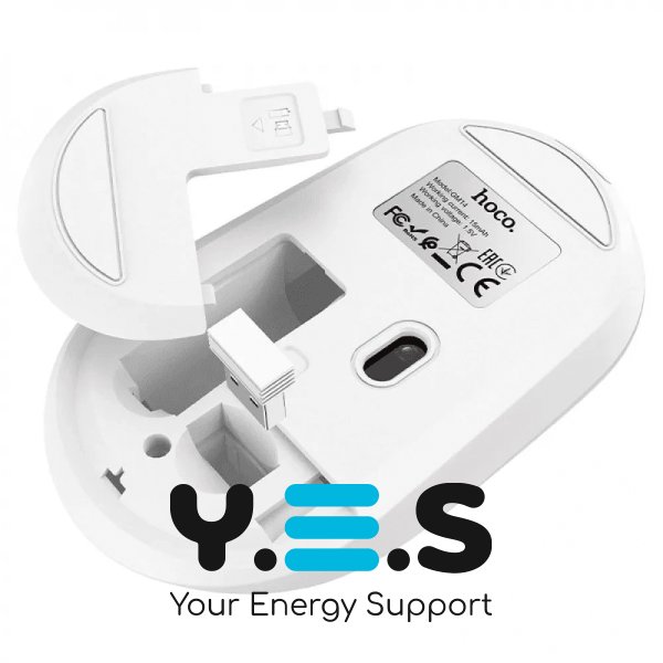 Миша комп'ютерна бездротова HOCO GM14 Platinum business біла