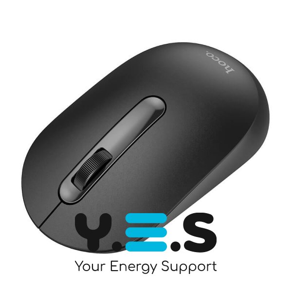 Миша комп'ютерна бездротова HOCO GM14 Platinum business чорна