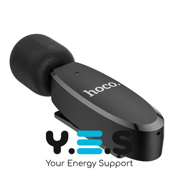 Бездротовий цифровий петличний мікрофон Hoco L15 iP Crystal