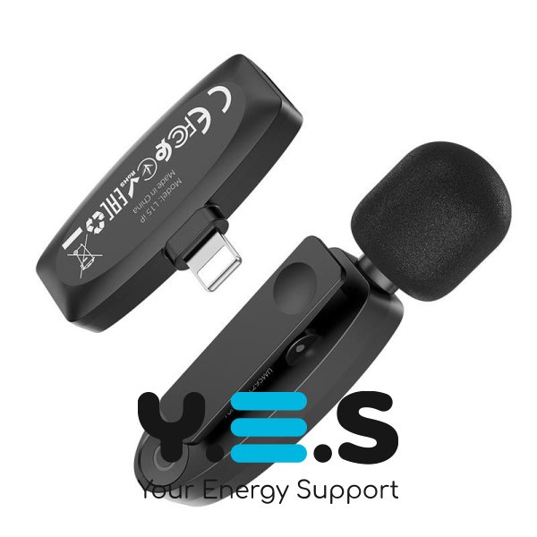 Бездротовий цифровий петличний мікрофон Hoco L15 iP Crystal