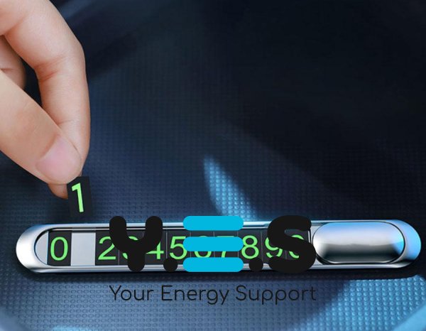 Hoco Promise PH41 Паркувальна табличка з номером телефону на панель автомобіля