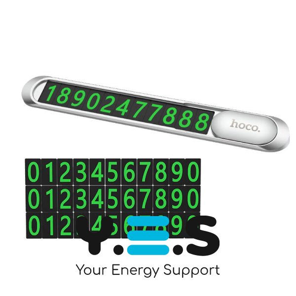 Hoco Promise PH41 Паркувальна табличка з номером телефону на панель автомобіля