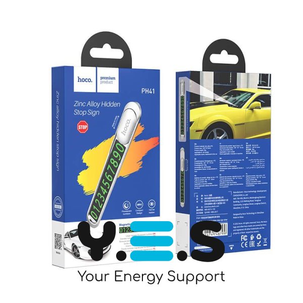 Hoco Promise PH41 Паркувальна табличка з номером телефону на панель автомобіля