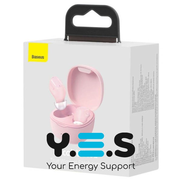 Бездротові навушники BASEUS WM01 бездротові вакуумні блютуз навушники рожеві