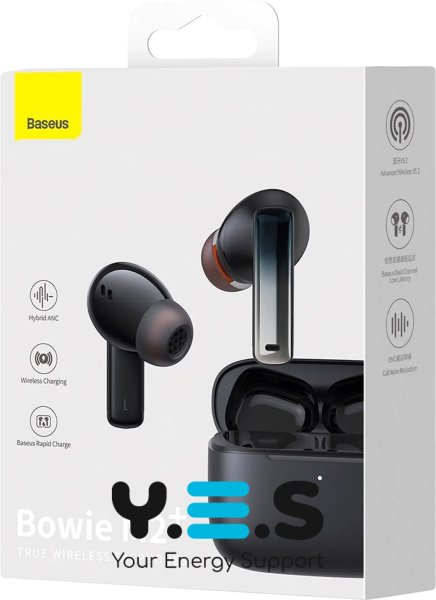 Навушники Baseus True Wireless Earphones Bowie M2+ Black (NGTW190001)