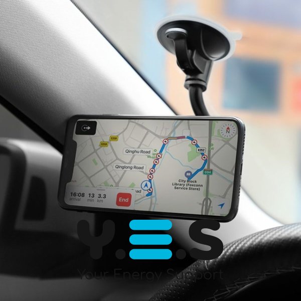 Тримач для мобільного HOCO CA55 Astute series windshield car holder Black/Gray