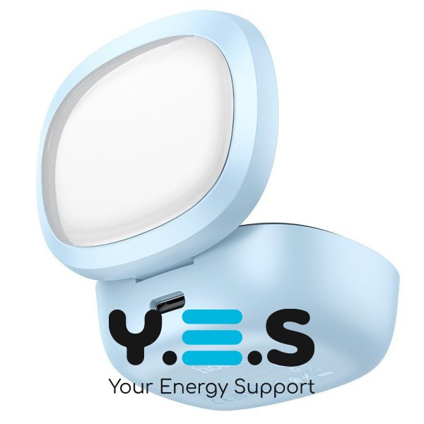 Бездротові Bluetooth навушники HOCO Shadow true wireless BT headset EQ6 LED | BT5.3, 40/320mAh, 7h | Blue