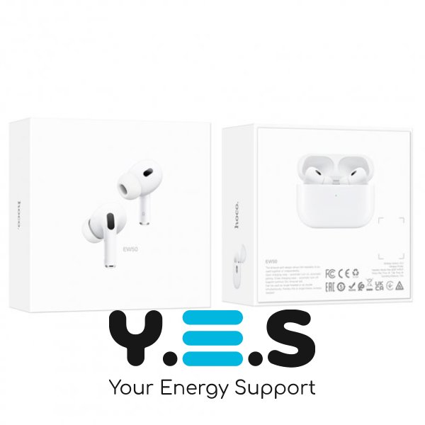 Бездротові навушники Bluetooth в кейсі Hoco EW50 / Білі