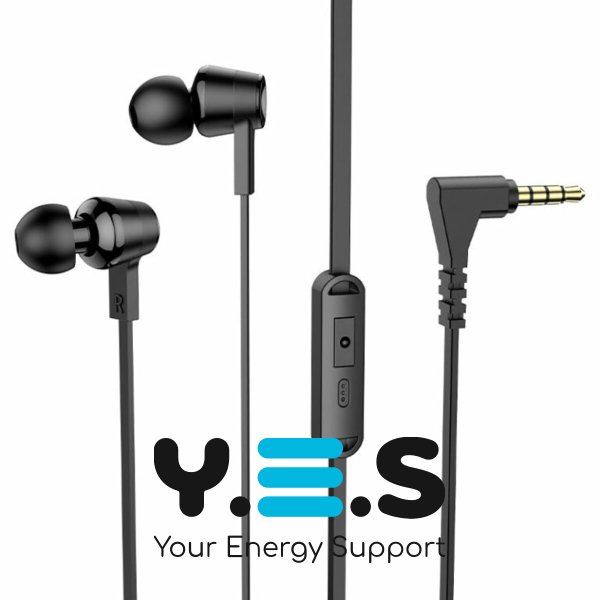 Навушники HOCO M86 Oceanic universal earphones with mic Black