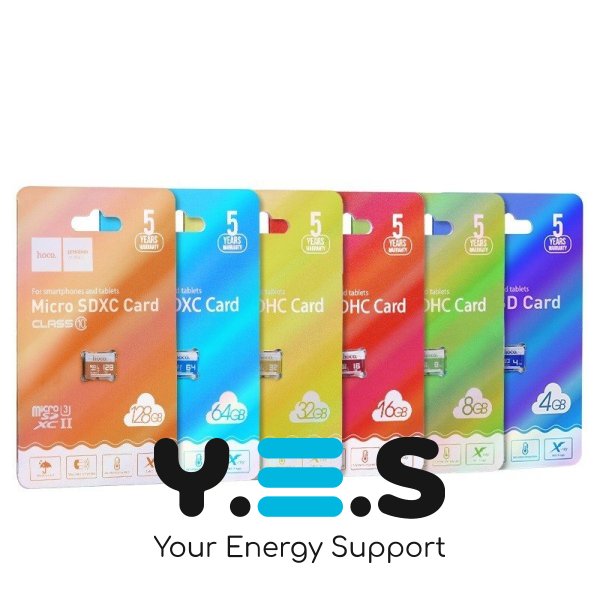 Карта пам'яті Hoco TF 32GB MicroSD (90Мб/с, швидкісна) - Жовтий