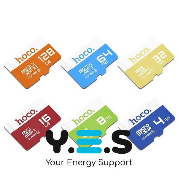 Карта пам'яті Hoco TF 64GB MicroSD (90Мб/с, швидкісна) - Блакитний