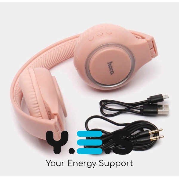 Бездротові накладні навушники лопухи Hoco W41 Charm Bluetooth pink FF 391900005