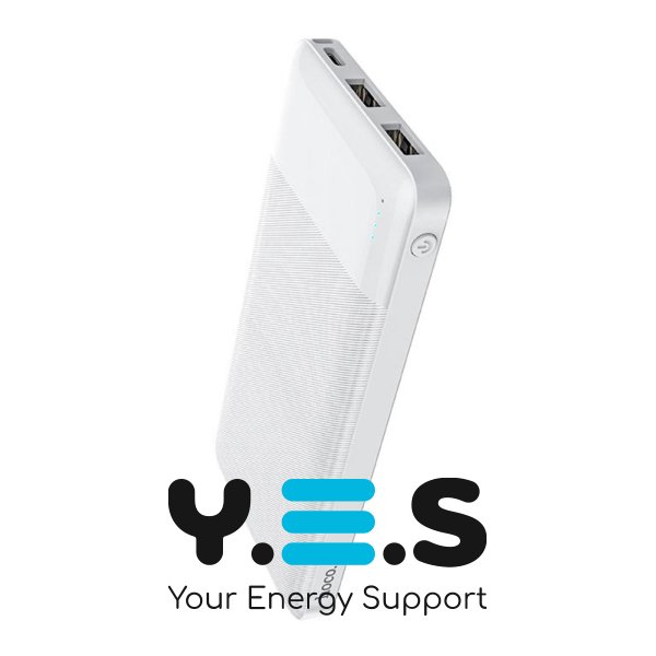Павербанк HOCO Easy Travel J72 37W (10,000 mAh) White