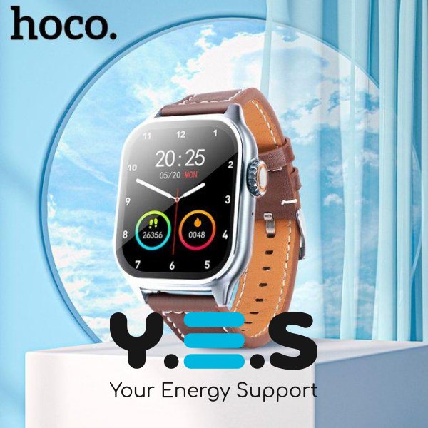 Смарт годинник Hoco Y17 | BT Call, Track, HeartRate, IP67 | Срібний