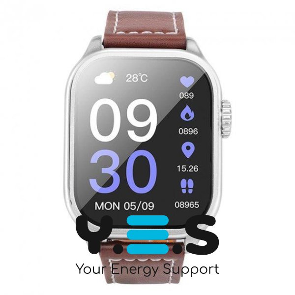 Смарт годинник Hoco Y17 | BT Call, Track, HeartRate, IP67 | Срібний