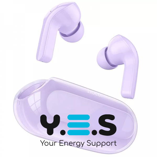 Бездротові навушники з активним шумозаглушенням Hoco EW39 Bright TWS фіолетові