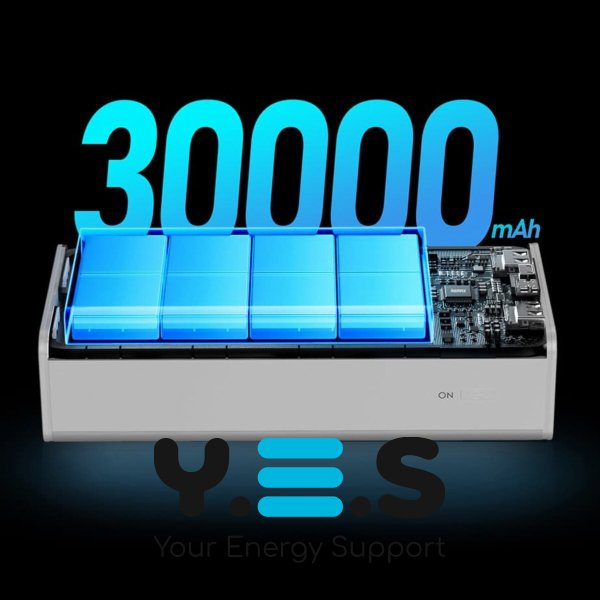 Зовнішній блакитний аккумулятор REMAX RPP-320 Chinen Series 20W+22.5W Fast Charging Power Bank with LED Light 30000mAh