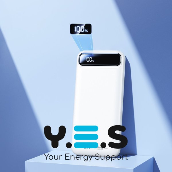 УМБ білий 10000mAh Remax RPP-520 20W+22.5WQC + PD Швидка зарядка