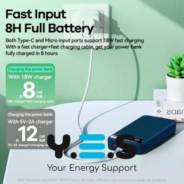 Зовнішній синій акумулятор павербанк 20000mAh Remax RPP-521 PowerBank Bole 22,5W