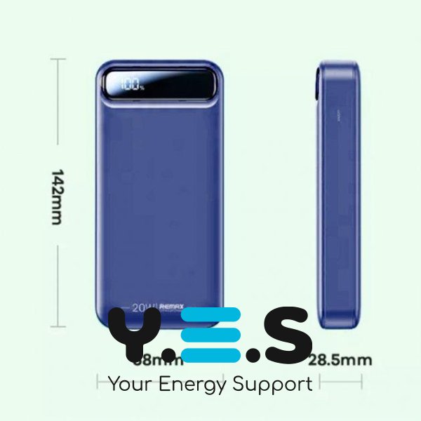 Зовнішній синій акумулятор павербанк 20000mAh Remax RPP-521 PowerBank Bole 22,5W