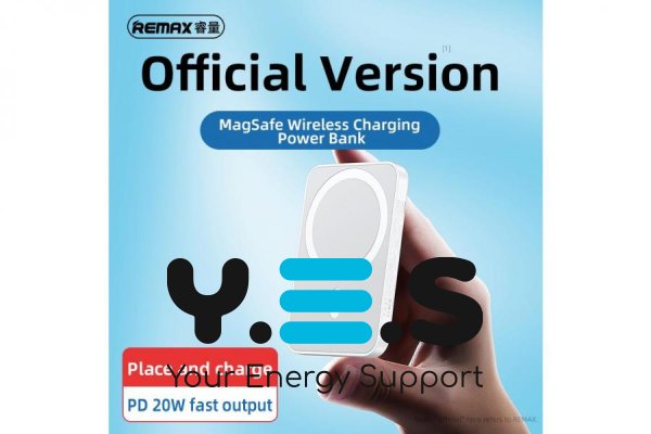 Магнітний бездротовий повербанк Remax RPP-65 10000mAh  PD20W Magsafe ( Usion Series) синій