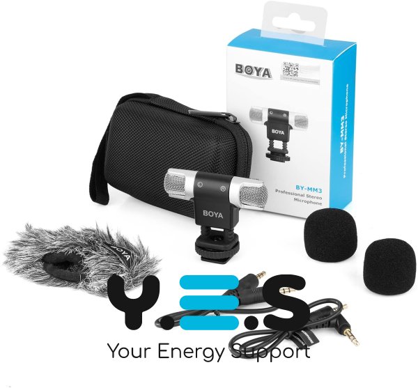 Всеспрямований конденсаторний конденсаторний стереомікрофон-гармата Boya BY-MM3