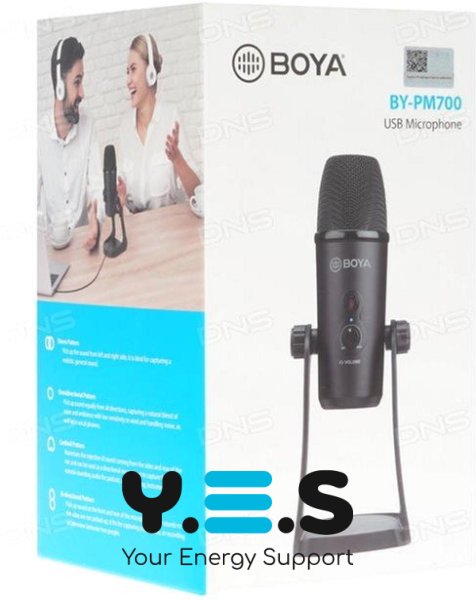 Конденсаторний USB мікрофон BOYA BY-PM700 для запису інтерв'ю, подкастінгу, конференц-зв'язку