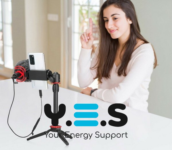 Комплект блогера Boya BY-VG330 Kit: Мікрофон BY-MM1 + штатив + тримач смартфона + зажим