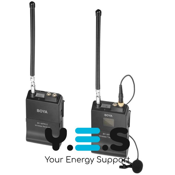 Петличний бездротовий мікрофон Boya BY-WFM12 Для інтерв'ю, відео та бізнес-презентацій