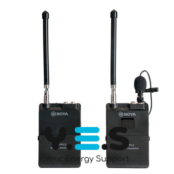Петличний бездротовий мікрофон Boya BY-WFM12 Для інтерв'ю, відео та бізнес-презентацій