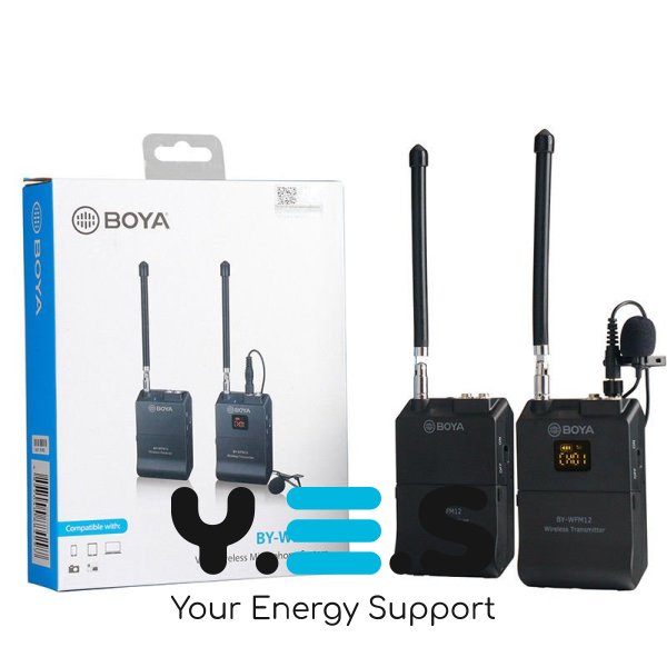 Петличний бездротовий мікрофон Boya BY-WFM12 Для інтерв'ю, відео та бізнес-презентацій