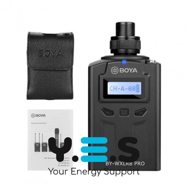 Бездротовий радіопередавач BOYA BY-WXLR8 pro XLR для динамічних та конденсаторних мікрофонів