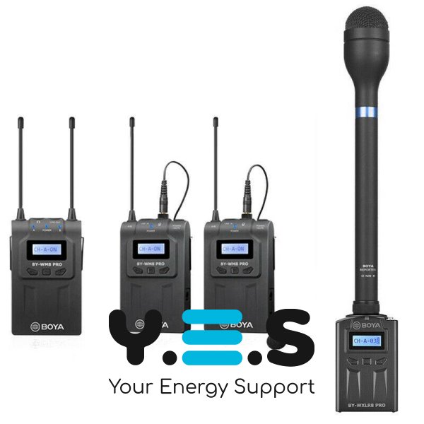 Бездротовий радіопередавач BOYA BY-WXLR8 pro XLR для динамічних та конденсаторних мікрофонів