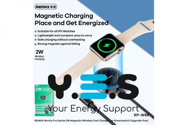 Зарядка до смарт-годинників Remax RP-W88 (iWatch) 2W Magnetic Wireless  (Wochy Pro Series) білий