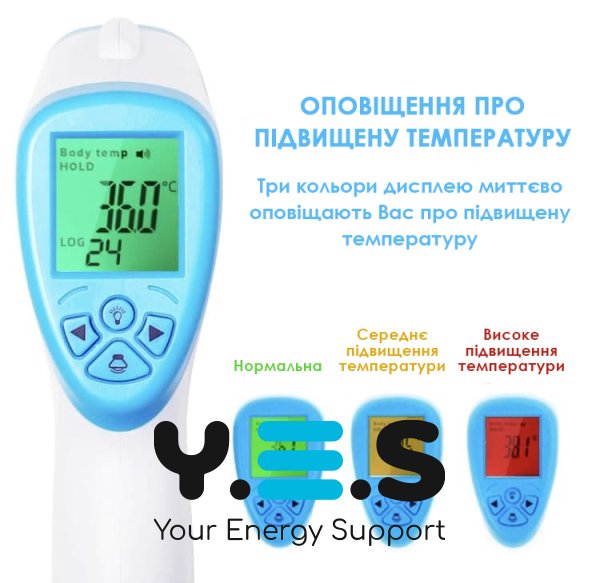 Сертифікований безконтактний термометр AICARE A66 (СЭС висновок України) з офіційною гарантію , інструкцієюта батарейками (189519527 - 990)