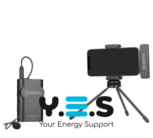 Петличний мікрофон Boya BY WM4 PRO K2 радіомікрофон двоканальна безпровідна мікрофонна система для журналістів, влогеров, ютуберов