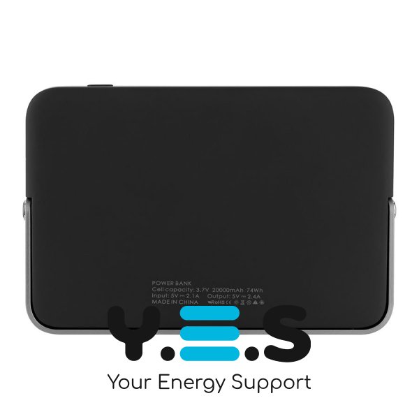 Фонарь powerbank 20000mAh 74Wh, 150-1200LM, 3000k, 4500k, 5700k, 2xUSB, 5v, 2a (Black-White) (IPX5) (Индикатор заряда)