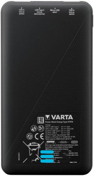 Power Bank Varta ENERGY 10000mAh, White (57976101111)