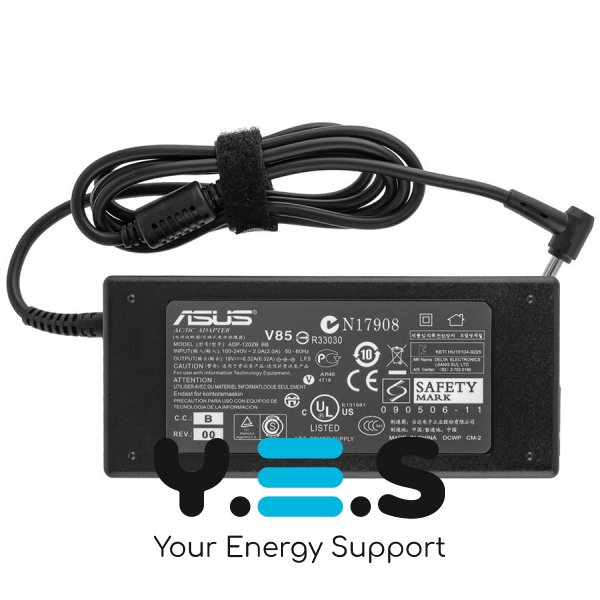 120W 4.5x3.0-PIN 19V 6.3A блок живлення для ASUS 3 hole L-образний