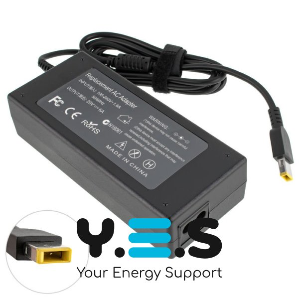 120W 20V 6A блок живлення для LENOVO USB+pin (Square 5 Pin DC Plug)