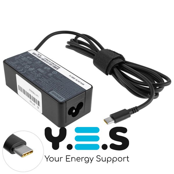Original 45W блок живлення для LENOVO USB-C USB3.1 Type-C 20V/2.25A 15V/3A 12V/3A 9V/3A, 5V2A 02DL122