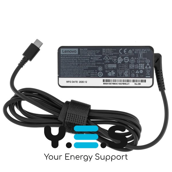 Original 45W блок живлення для LENOVO USB-C USB3.1 Type-C 20V/2.25A 15V/3A 12V/3A 9V/3A, 5V2A 02DL122