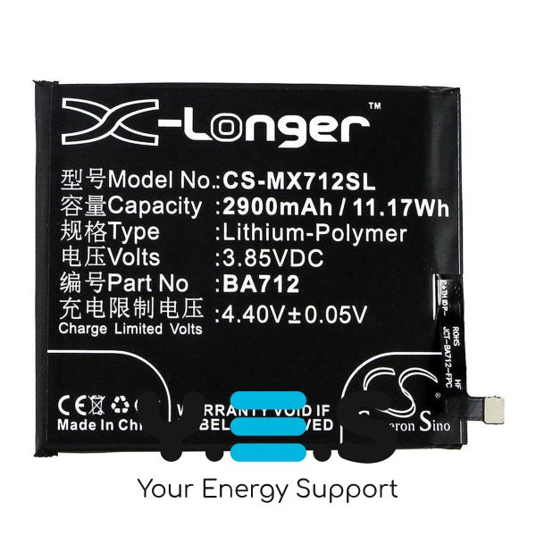 Батарея для телефонів Meizu BA721 (X-Longer CS-MX721SL) 3900 mAh HPW-12982